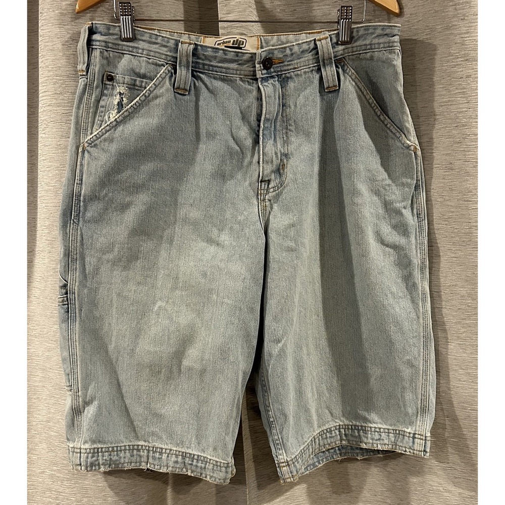 Vintage Urban Pipeline‎ Jean Shorts Men's 34 Blue Denim Jorts Baggy Y2K